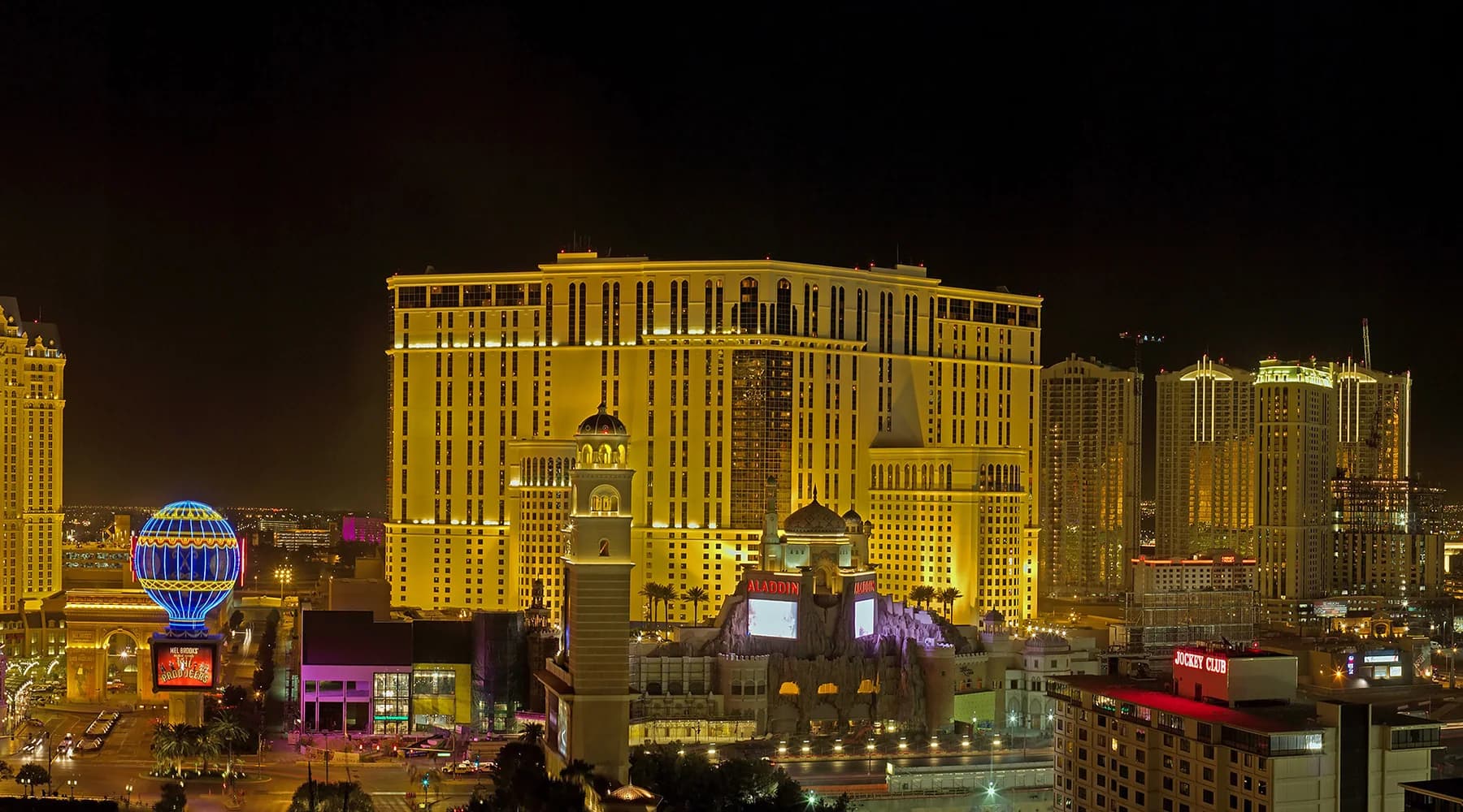 Las Vegas Strip illuminated at night