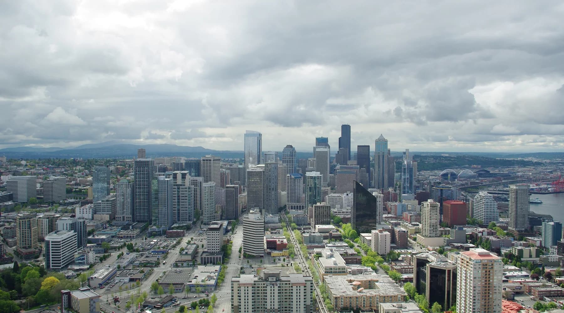 Downtown Seattle skyline viewed from the Space Needle